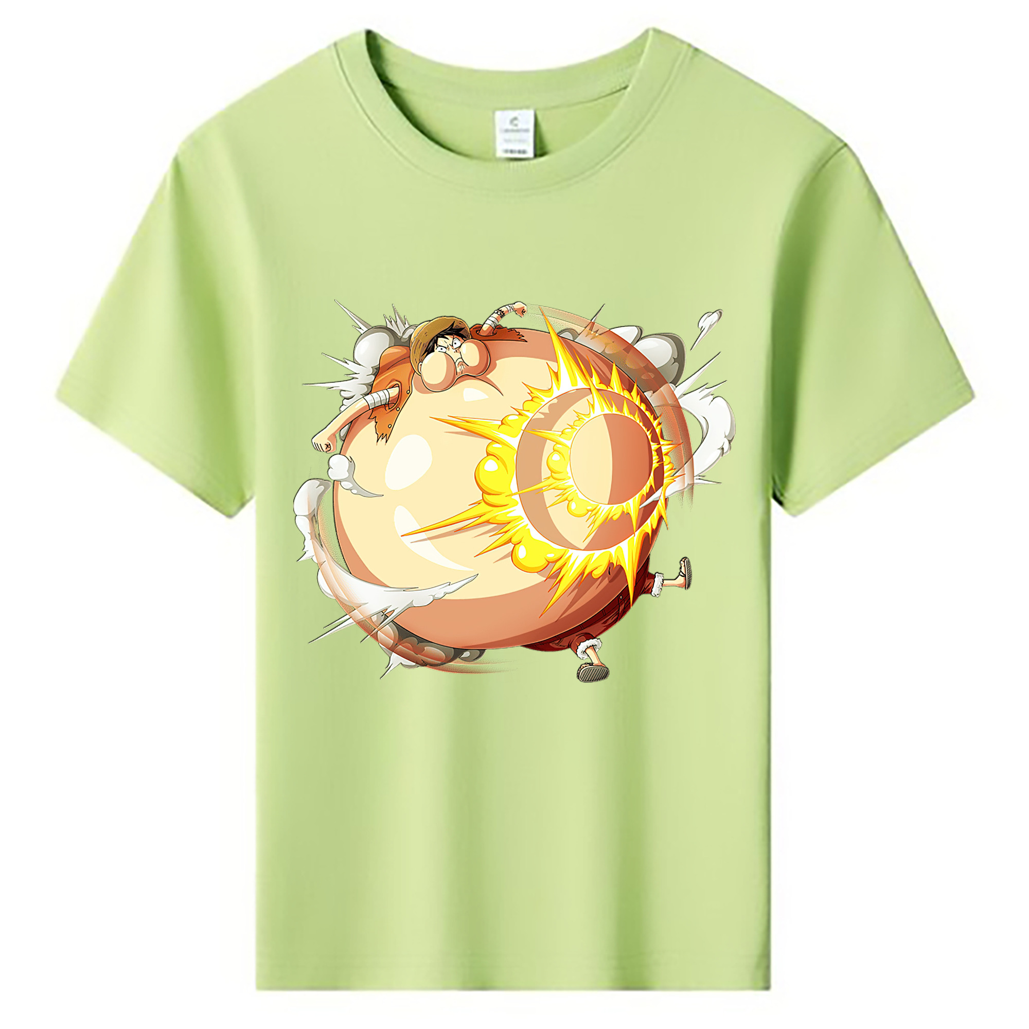 （画像用） ワンピース モンキー・D・ルフィ ONE PIECE Monkey D. Luffy 綿100％キッズTシャツ（フロントプリント）